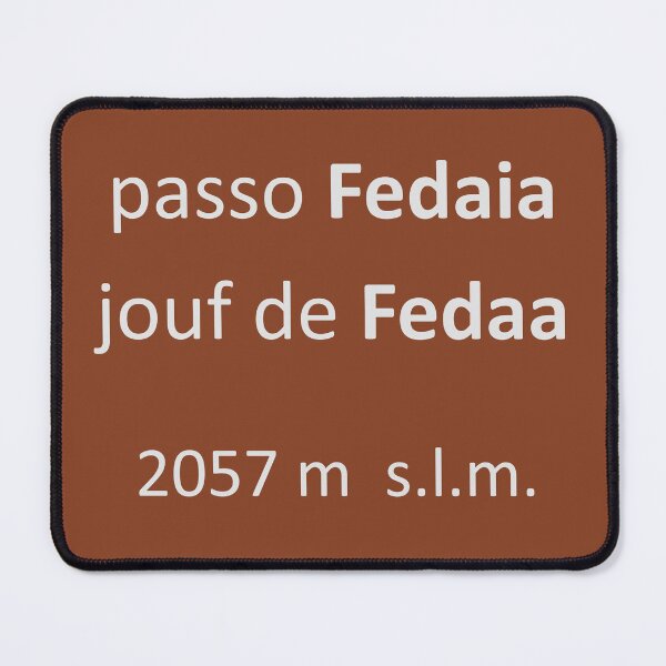 Item preview, Passo Fedaia road plate Dolomiti Switzerland designed and sold by sticket-travel.
