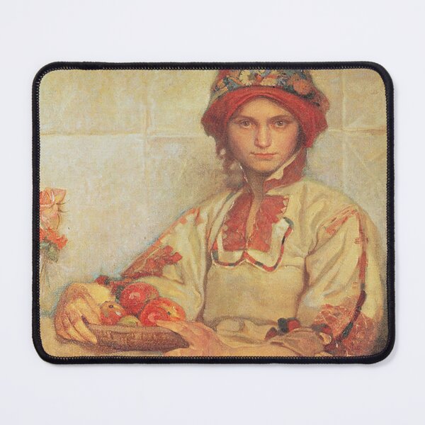Item preview, 1920 Croatian Woman with Apples , by Alphonse Mucha. HIGH DEFINITION designed and sold by MINDTHECHERRY.