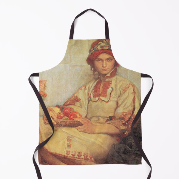 Item preview, 1920 Croatian Woman with Apples , by Alphonse Mucha. HIGH DEFINITION designed and sold by MINDTHECHERRY.