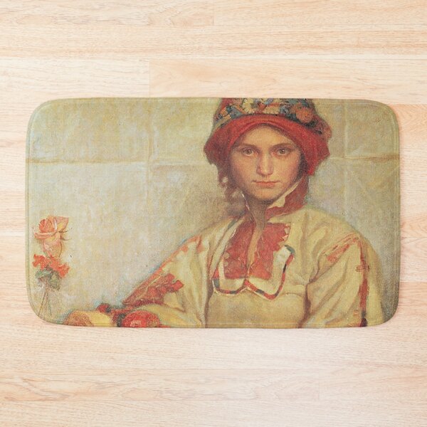 Item preview, 1920 Croatian Woman with Apples , by Alphonse Mucha. HIGH DEFINITION designed and sold by MINDTHECHERRY.