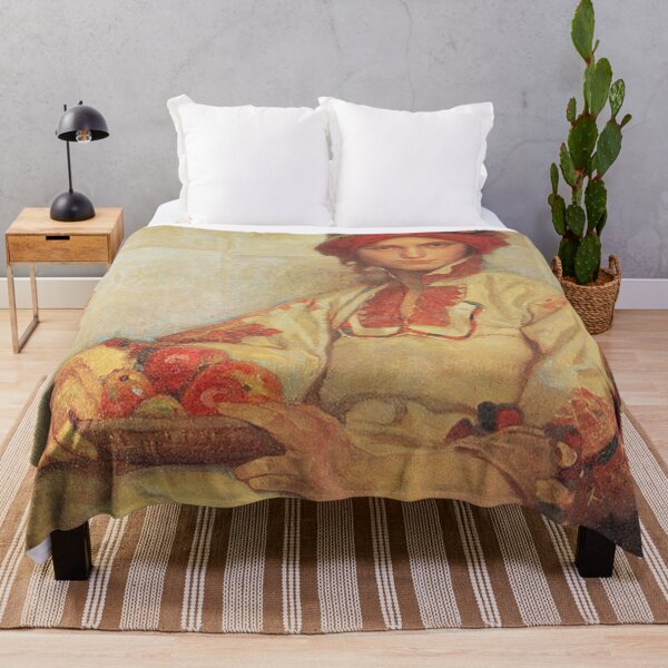 Item preview, 1920 Croatian Woman with Apples , by Alphonse Mucha. HIGH DEFINITION designed and sold by MINDTHECHERRY.