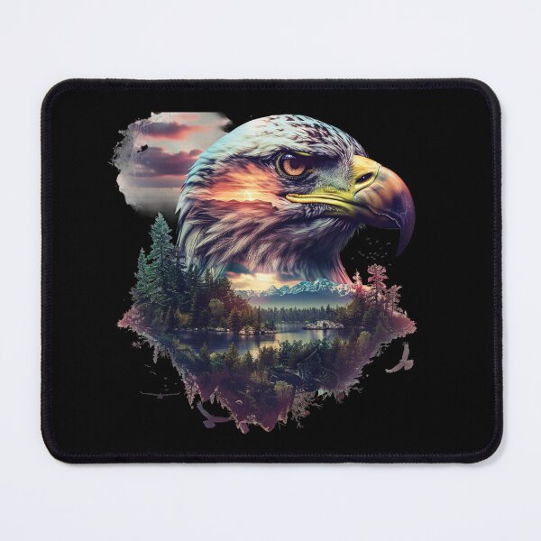 Item preview, My Spirit Mystical Animal is Eagle.Eagle head with nature designed and sold by elnexshop.
