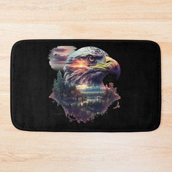Item preview, My Spirit Mystical Animal is Eagle.Eagle head with nature designed and sold by elnexshop.