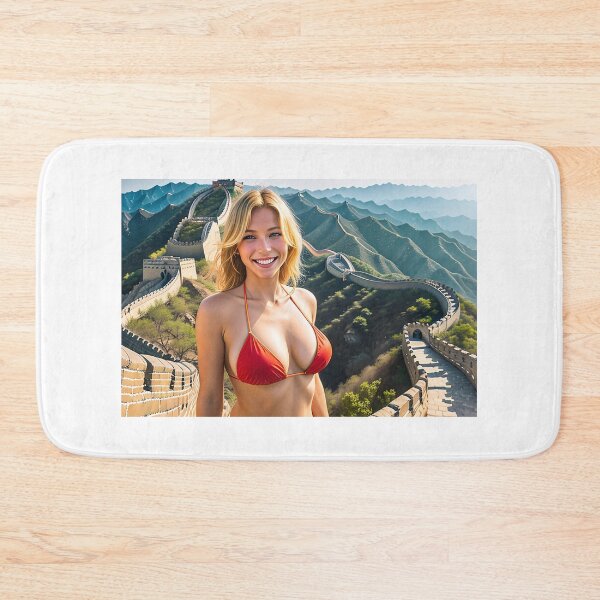 Item preview, Bikini Girl at the Great Wall #3 designed and sold by Daveidaho.