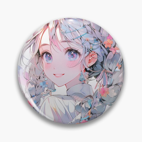 Item preview, Iridescent Joyful Braids Anime Girl designed and sold by bubblegoth.