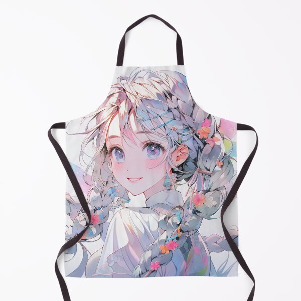 Item preview, Iridescent Joyful Braids Anime Girl designed and sold by bubblegoth.