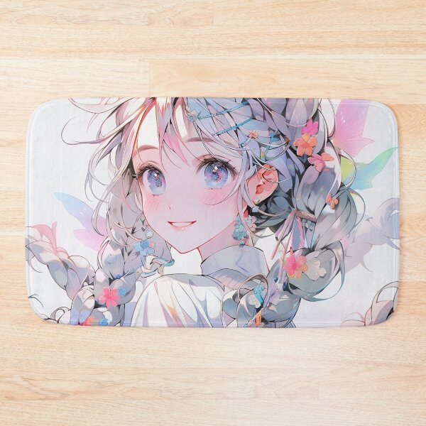 Item preview, Iridescent Joyful Braids Anime Girl designed and sold by bubblegoth.