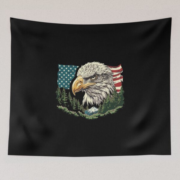 Item preview, My Spirit Mystical Animal is Eagle.Eagle head with nature designed and sold by elnexshop.