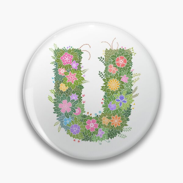 Artikelvorschau, Blumenbuchstabe „U“ WeArePrettierThanFlowers entworfen und verkauft von birthflower.