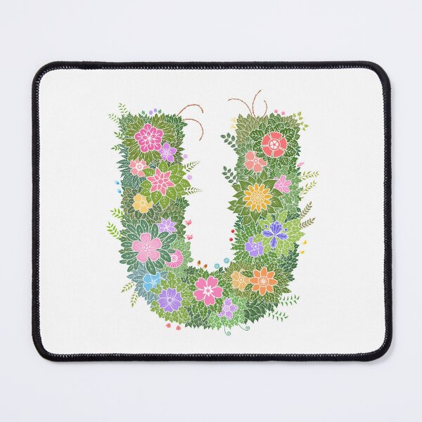 Item preview, Floral Letter "U" WeArePrettierThanFlowers designed and sold by birthflower.