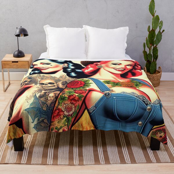 Item preview, Retro Tattooed Farm Girls designed and sold by PulpVintage.