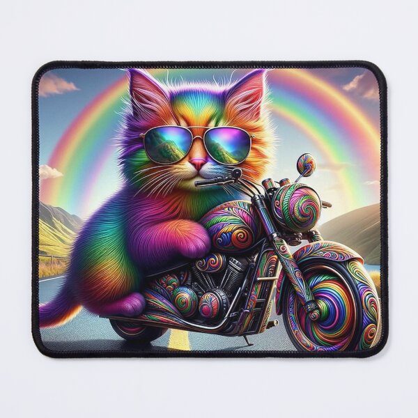 Item preview, Title: Rainbow Rider Ngeru (cat) designed and sold by Sienna Hamilton-Katene.