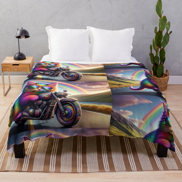 Item preview, Title: Rainbow Rider Ngeru (cat) designed and sold by Sienna Hamilton-Katene.