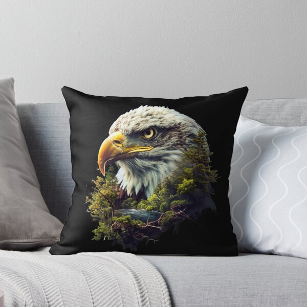 Item preview, My Spirit Mystical Animal is Eagle.Eagle head with nature designed and sold by elnexshop.