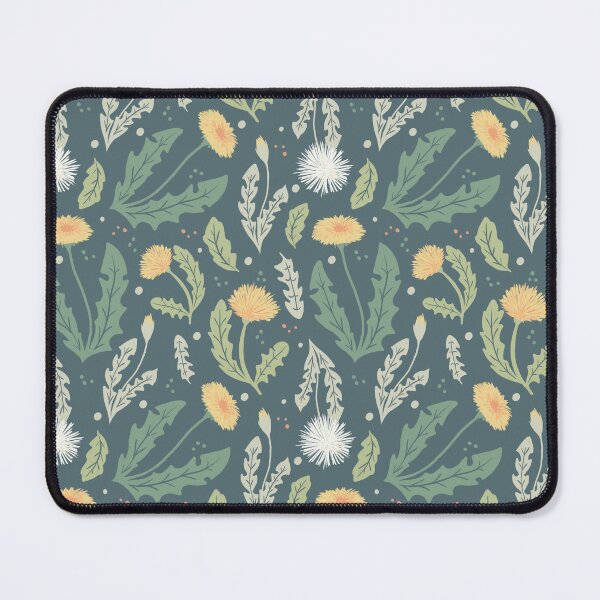 Item preview, Dandelion Floral Weed Pattern, Dark Green designed and sold by tanyadraws.