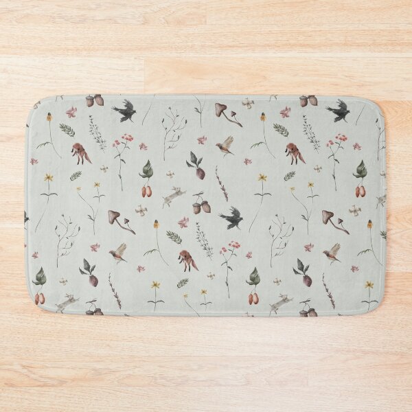 Item preview, Forest Animals & Wild Flowers on Lime Green designed and sold by LuciaS.