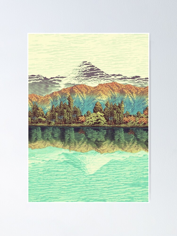 Alternate view of The Unknown Hills in Kamakura Poster