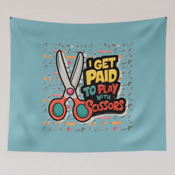 Item preview, I Get Paid to Play with Scissors Hair Stylist Funny  designed and sold by jteart.
