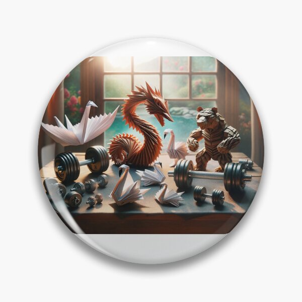 Item preview, origami japanese animal gym  designed and sold by Origami-BA.
