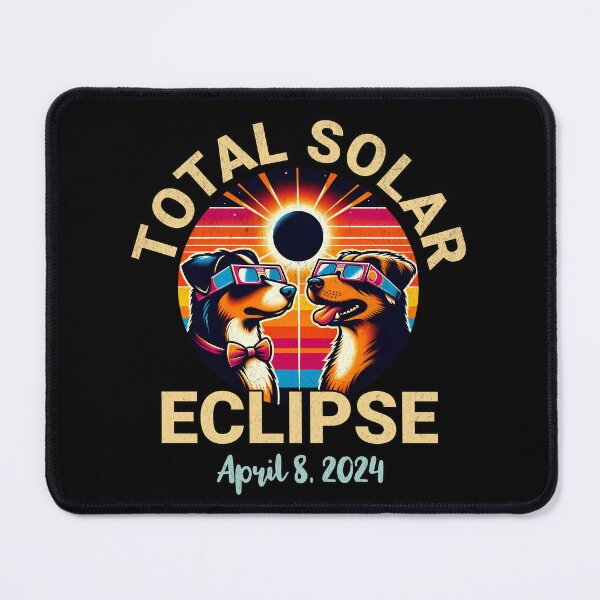 Item preview, Total Solar Eclipse 2024 Adventure Dog Lover Celestial Event designed and sold by edesignprints.