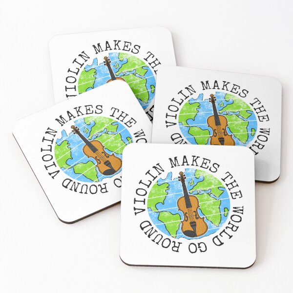 Item preview, Violin Makes The World Go Round, Violinist Earth Day designed and sold by doodlerob.