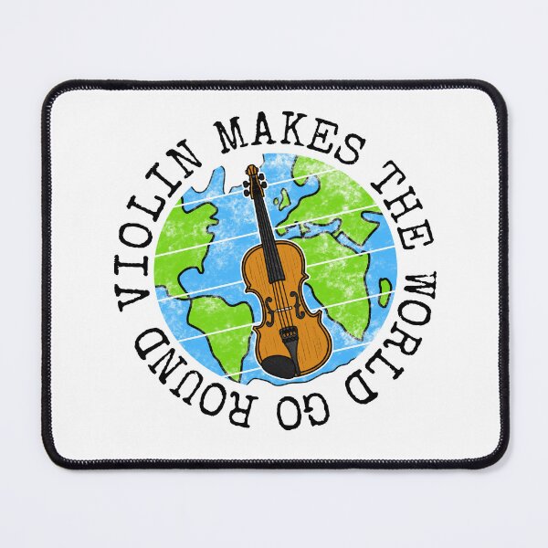 Item preview, Violin Makes The World Go Round, Violinist Earth Day designed and sold by doodlerob.