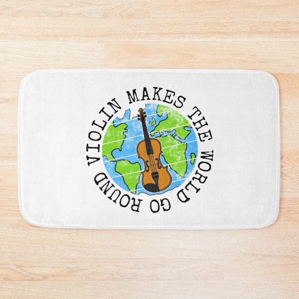 Item preview, Violin Makes The World Go Round, Violinist Earth Day designed and sold by doodlerob.