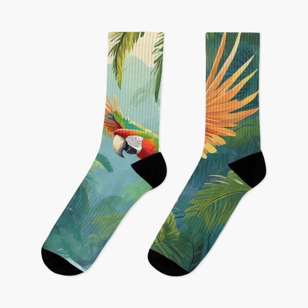 Item preview, Experience the Vibrant Majesty of a Guacamayo Flying Through the Lush Jungle Canopy designed and sold by RolandWidin.