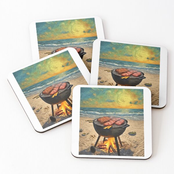 Item preview,  "Sunset Beach Barbecue" designed and sold by Artisticanvas.