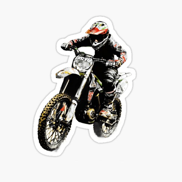 Item preview, motocross Thrilling Motocross Adventure: Dynamic Illustration designed and sold by OURBYPRODUCTS.