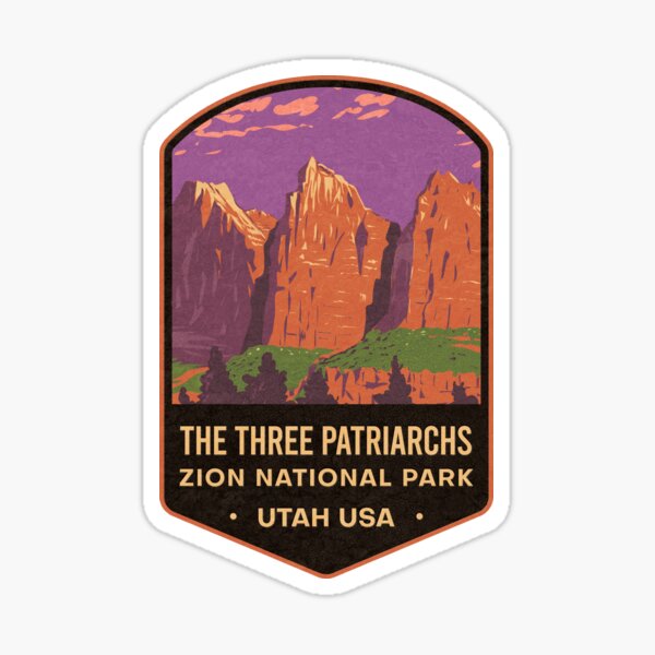 Vista previa del artículo con la obra «Los Tres Patriarcas Sion Utah», diseñado y vendido por JordanHolmes.