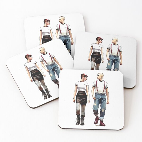 Item preview, Walking Ska Skinhead Couple  designed and sold by fatbanana.