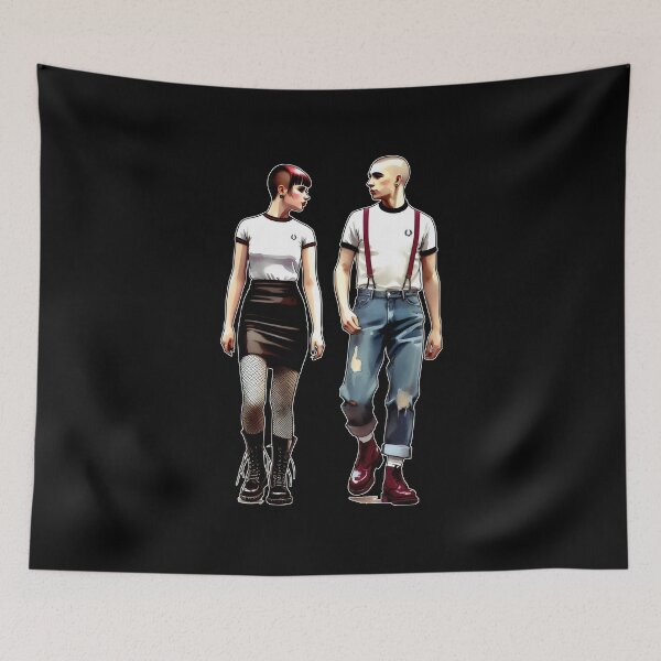 Item preview, Walking Ska Skinhead Couple  designed and sold by fatbanana.