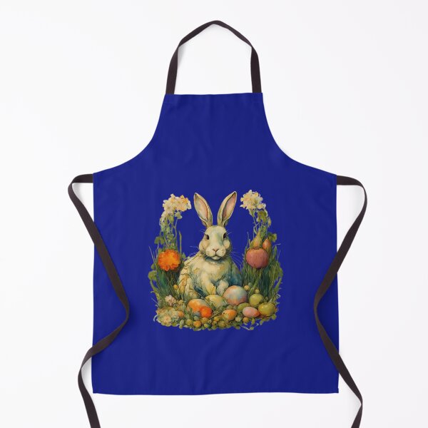 Item preview, Adorable rabbit among garden flowers and vegetables. designed and sold by Natalia-Vlad.
