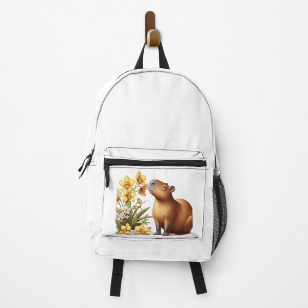 Item preview, Capybara Smells the Yellow Orchid1 designed and sold by Capybara Art Lover.