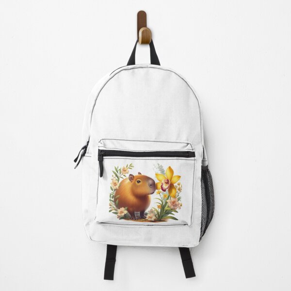 Item preview, Capybara Smells the Yellow Orchid2 designed and sold by Capybara Art Lover.
