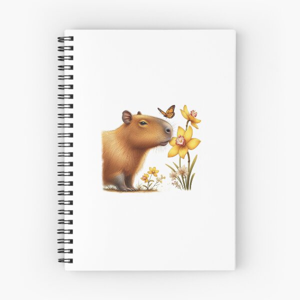 Item preview, Capybara Smells the Yellow Orchid4 designed and sold by Capybara Art Lover.