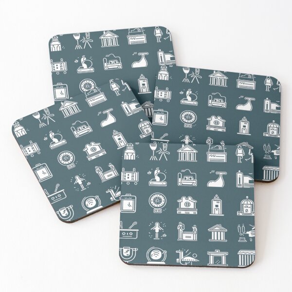 Item preview, TRAVEL AND TOURISM ICONS designed and sold by likbatonboot.
