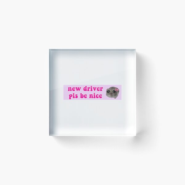 Item preview, Sad Hamster New Driver Pls Be Nice  designed and sold by funkyst.