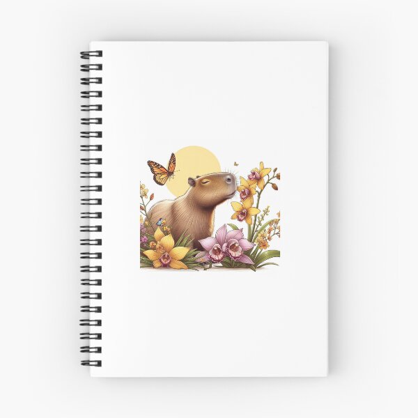 Item preview, Capybara Smells the Yellow Orchid5 designed and sold by Capybara Art Lover.