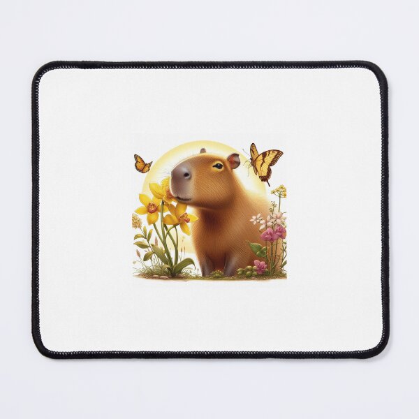 Item preview, Capybara Smells the Yellow Orchid6 designed and sold by Capybara Art Lover.