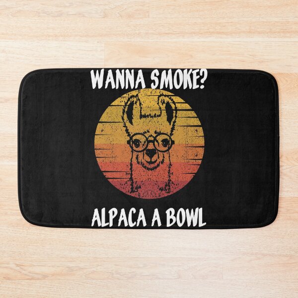 Item preview, Wanna Smoke Alpaca Bowl Weed Funny designed and sold by LLdreams.