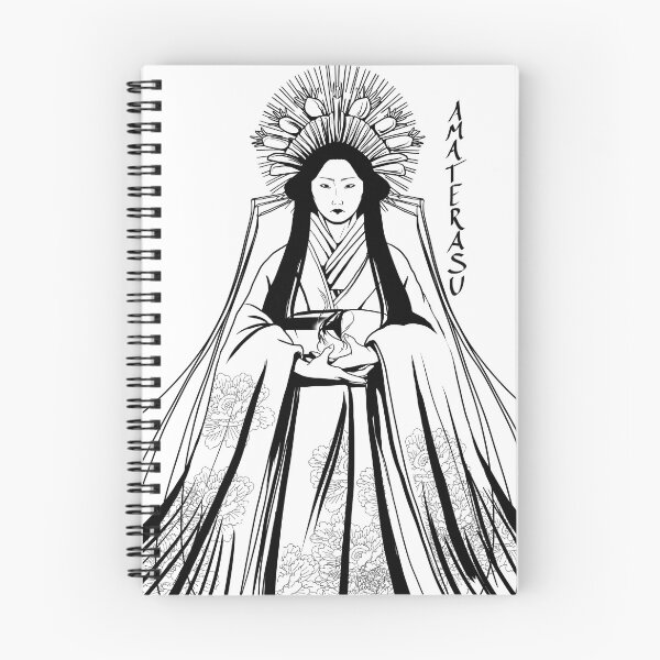Item preview, Sun Goddess Amaterasu Black and white - Typography designed and sold by Leeh-designs.