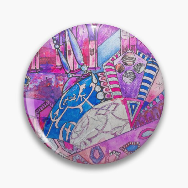 Item preview,  Geometric Pink Patterned Arabian Elegance Featuring Arches, Columns and Domes designed and sold by VariARTyPrints.