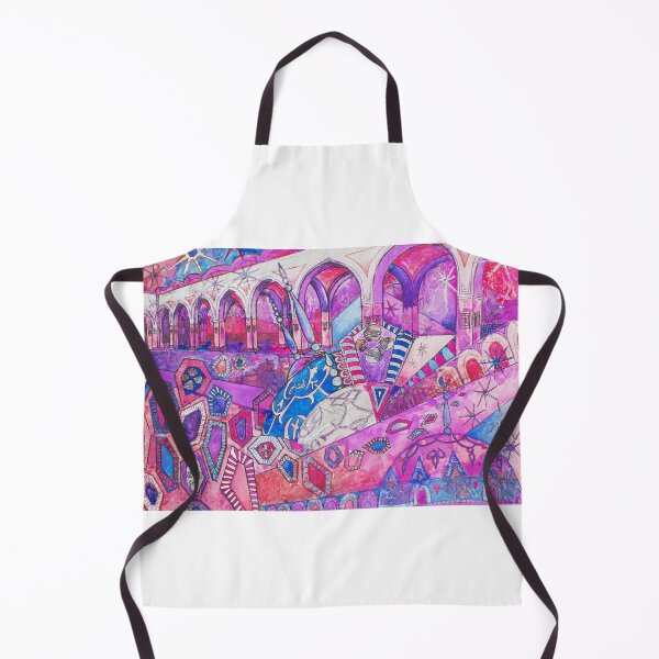 Item preview,  Geometric Pink Patterned Arabian Elegance Featuring Arches, Columns and Domes designed and sold by VariARTyPrints.