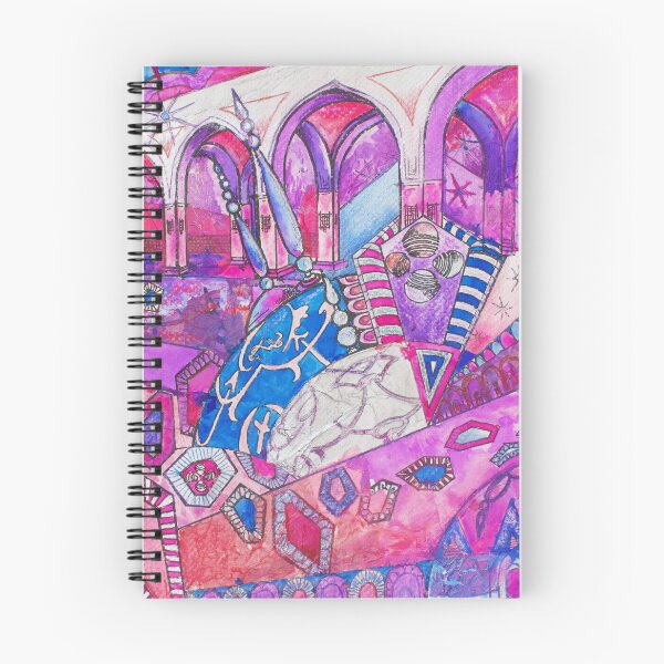 Item preview,  Geometric Pink Patterned Arabian Elegance Featuring Arches, Columns and Domes designed and sold by VariARTyPrints.