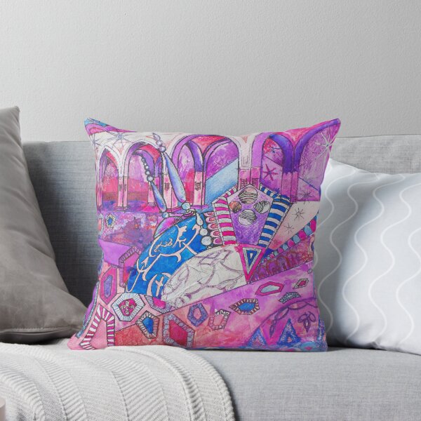 Item preview,  Geometric Pink Patterned Arabian Elegance Featuring Arches, Columns and Domes designed and sold by VariARTyPrints.