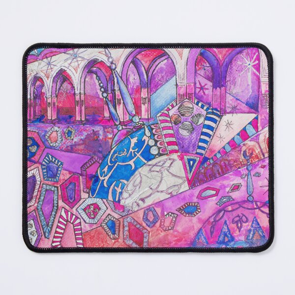 Item preview,  Geometric Pink Patterned Arabian Elegance Featuring Arches, Columns and Domes designed and sold by VariARTyPrints.