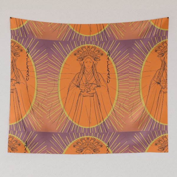 Item preview, Sun Goddess Amaterasu Lineline vII - Katakana Typography designed and sold by Leeh-designs.