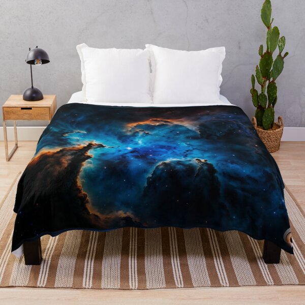 Item preview, Blue Nebula Clouds Mesmerizing AI Concept Space Art by Xzendor7 designed and sold by Xzendor7 Digital Art Creations.